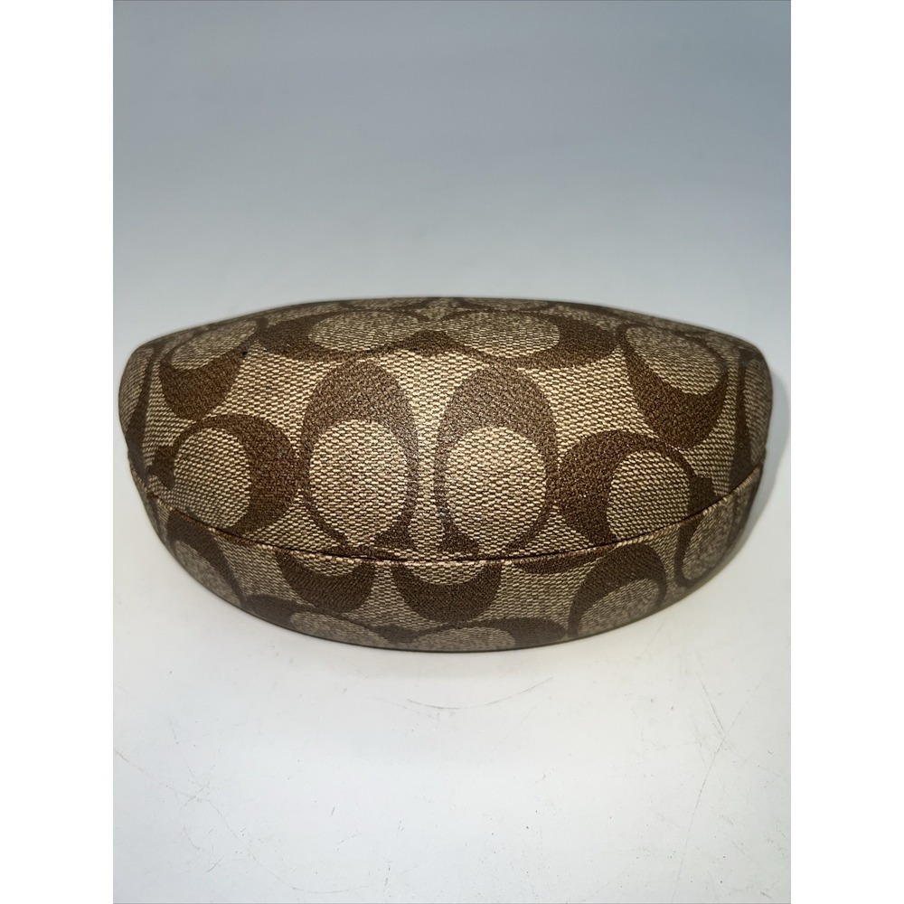 Coach Clam Shell Eyeglass Case‎ Signature C's Brown Case Only